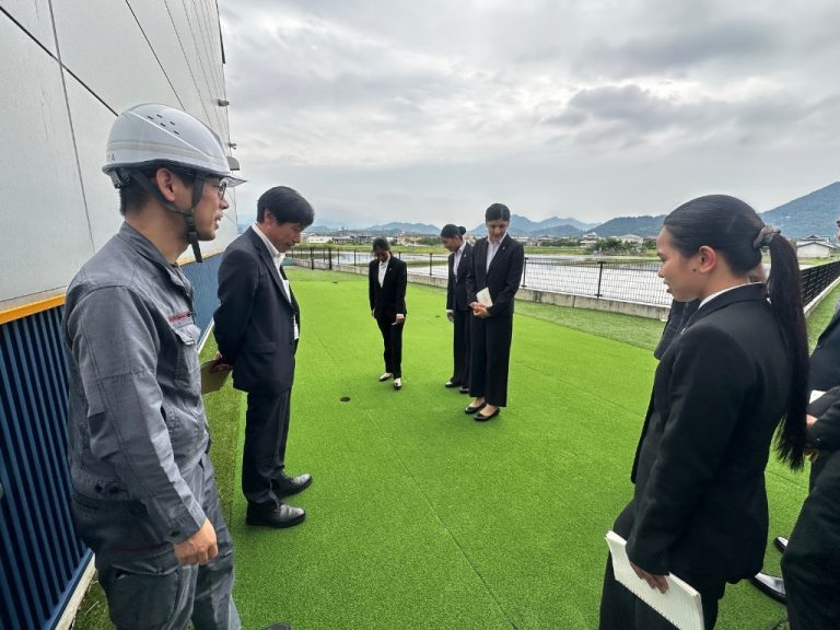 パットゴルフ練習場を見学